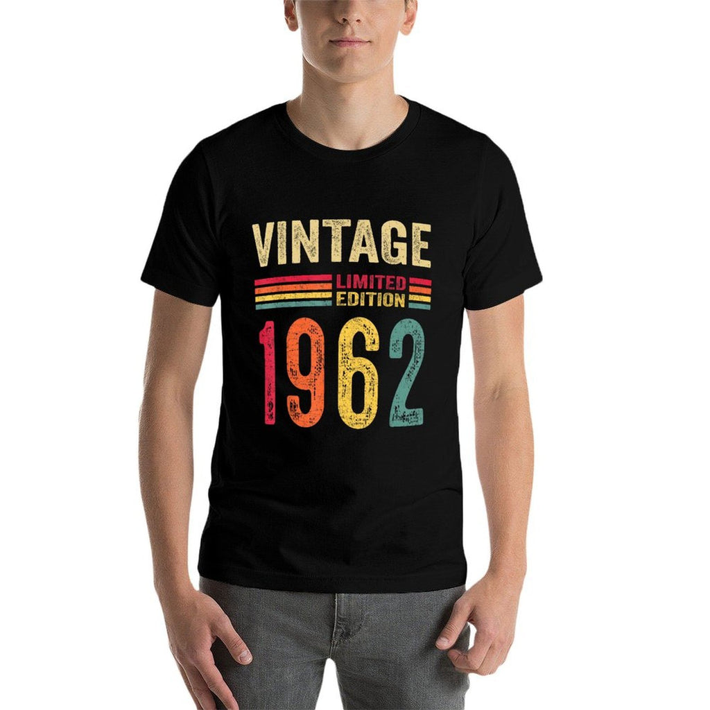 60 Year Old Gifts Vintage 1962 Limited Edition 60th Birthday  Oversized Silhouette T-Shirt
