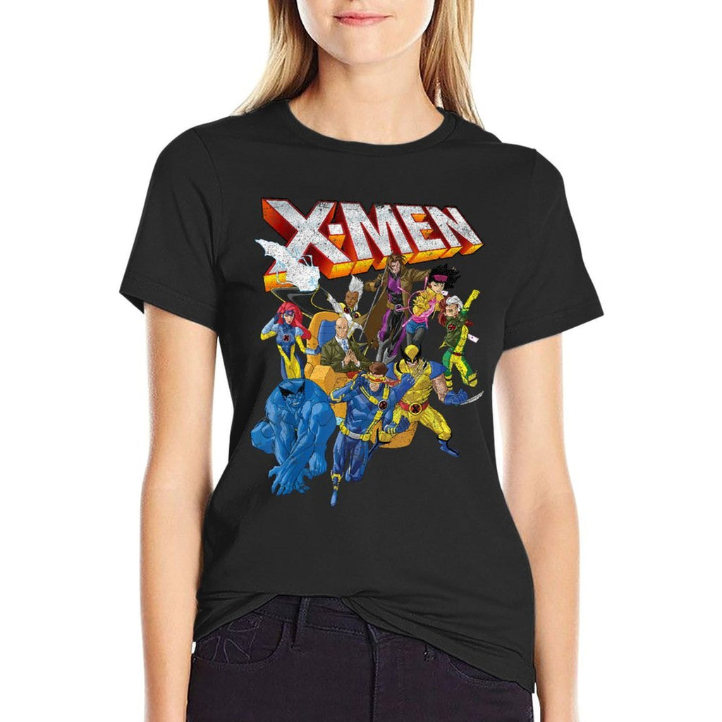 Marvel X-Men Vintage Group Shot Logo  Moisture-wicking T-Shirt