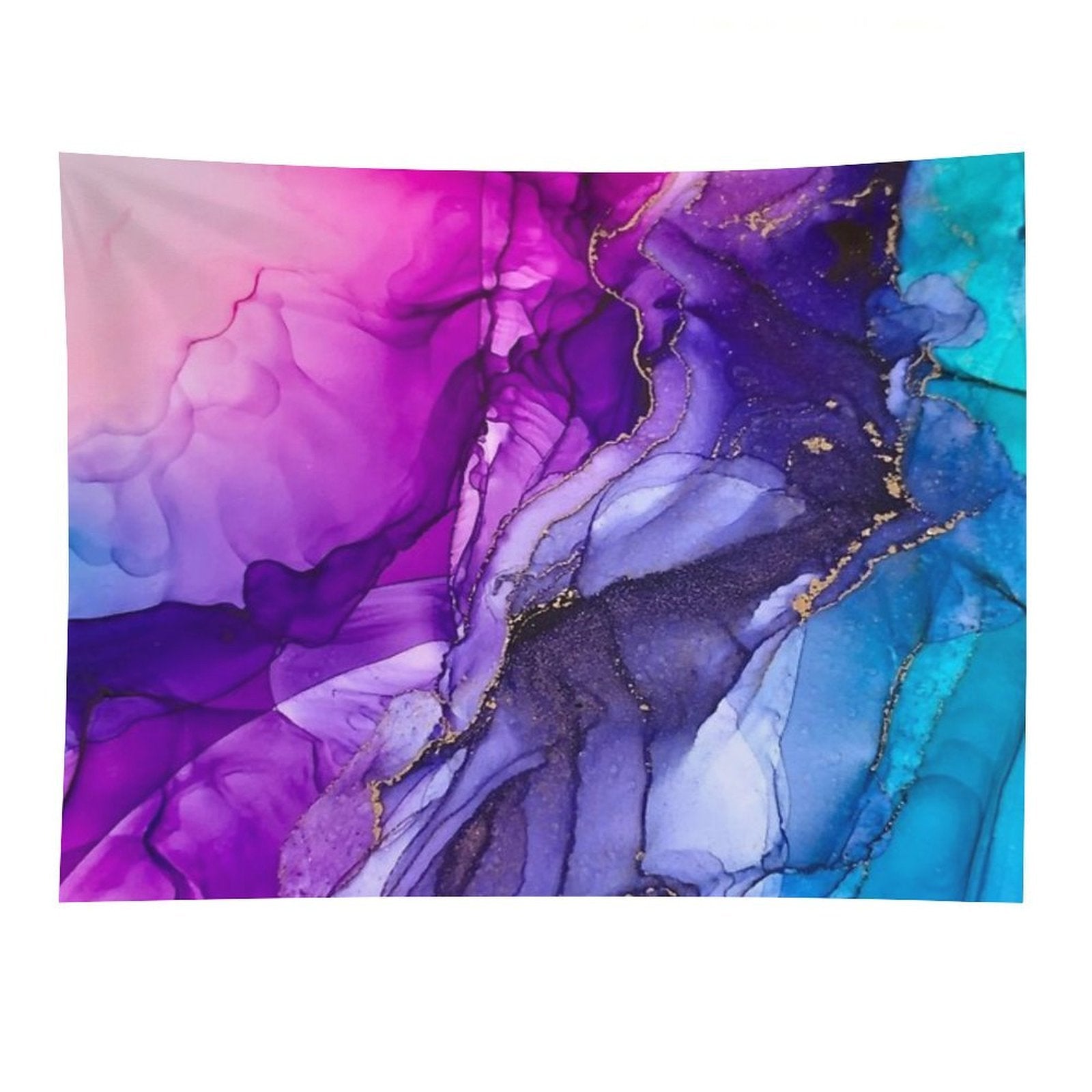 Abstract Vibrant Rainbow Ombre Tapestry