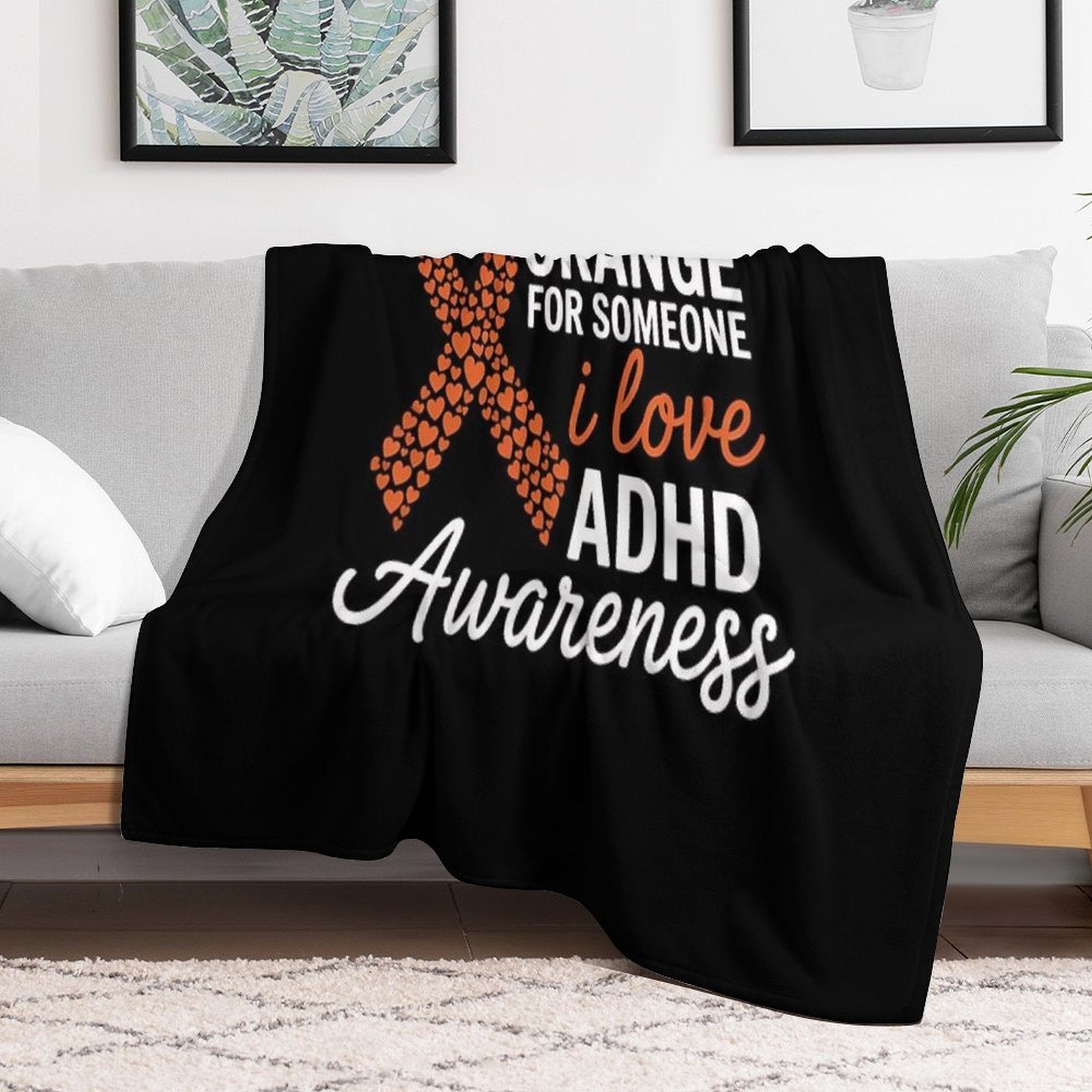 ADHD Awareness Month ADHD Embrace Neurodiversity Velvety-soft Throw Blanket