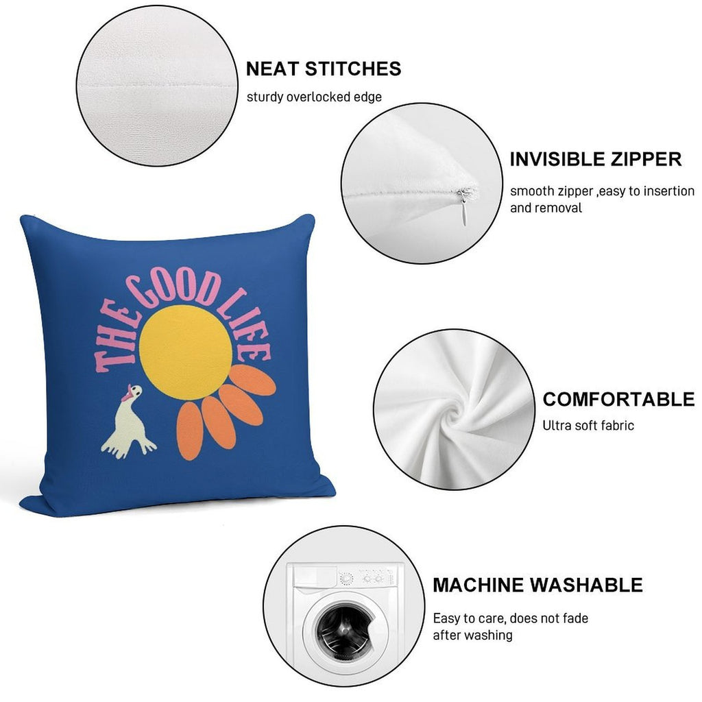 The Good Life Soft Skin-Friendly Throw Pillow