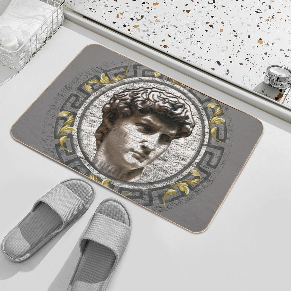 THE DAVID FACE Durable Bath Mat
