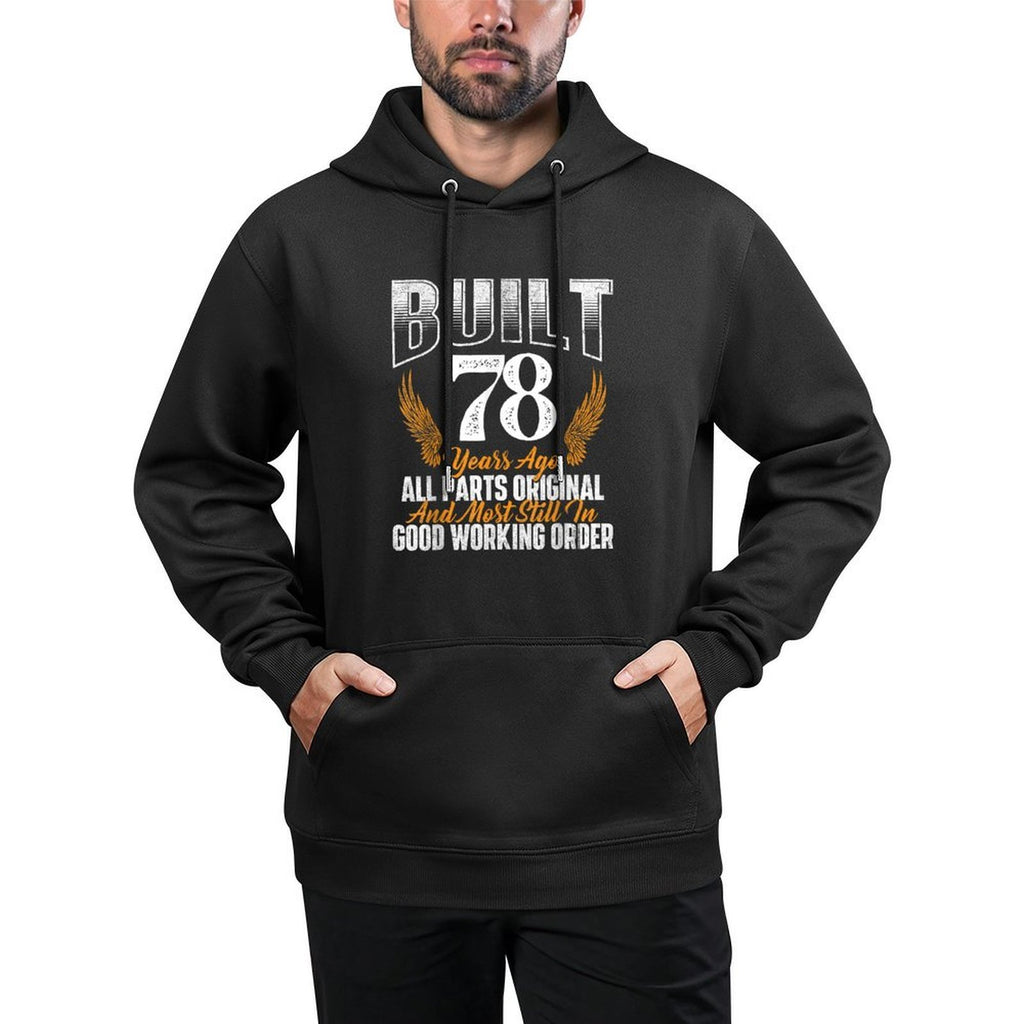 Built 78 Years Ago 78th Birthday 78 Years Old Bday Adjustable Hood Hoodie