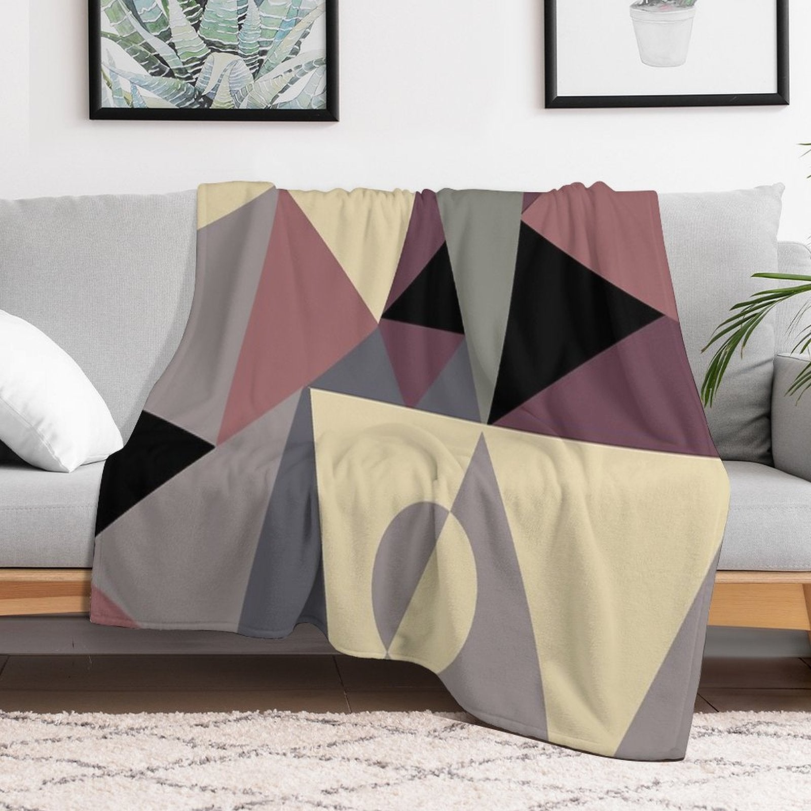 Triangulation I Multi-functional Throw Blanket