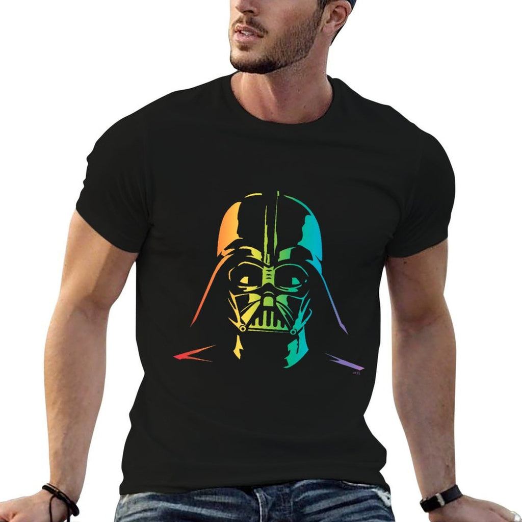 Star Wars Darth Vader Gradient Rainbow Pride  Easy-care T-Shirt