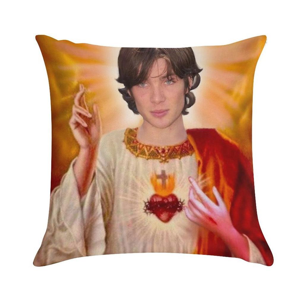 Holy Cillian Murphy Soft Hidden Zipper Throw Pillow