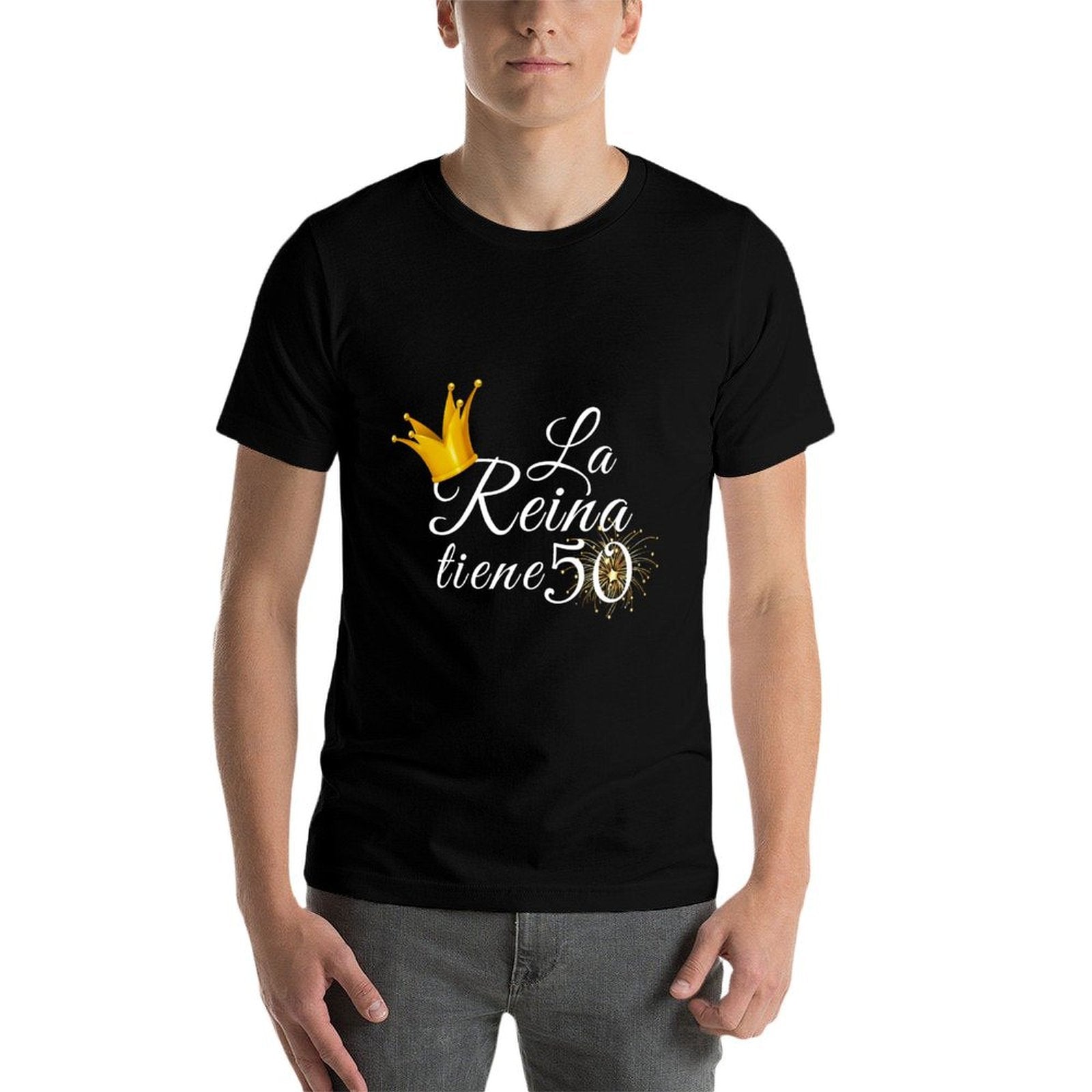 50th Birthday Gifts Ideas For Her La Reina Tiene 50 Fabulous  Classic T-Shirt