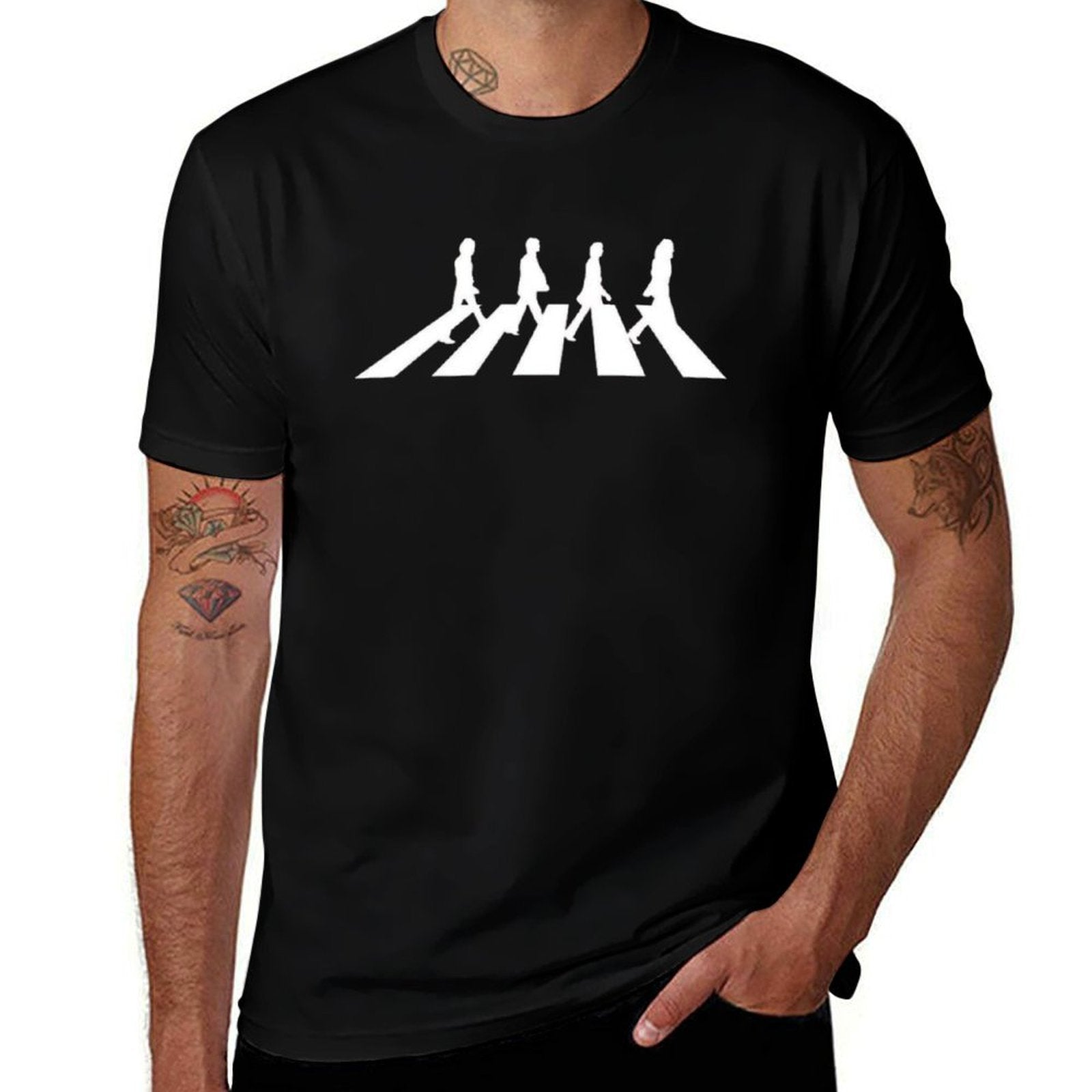 Minimalistic Abbey Road  Lightweight T-Shirt