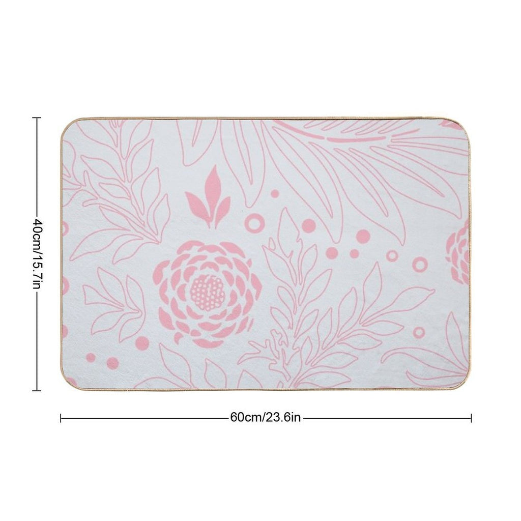 Floral Design 21  Multi-Purpose Bath Mat