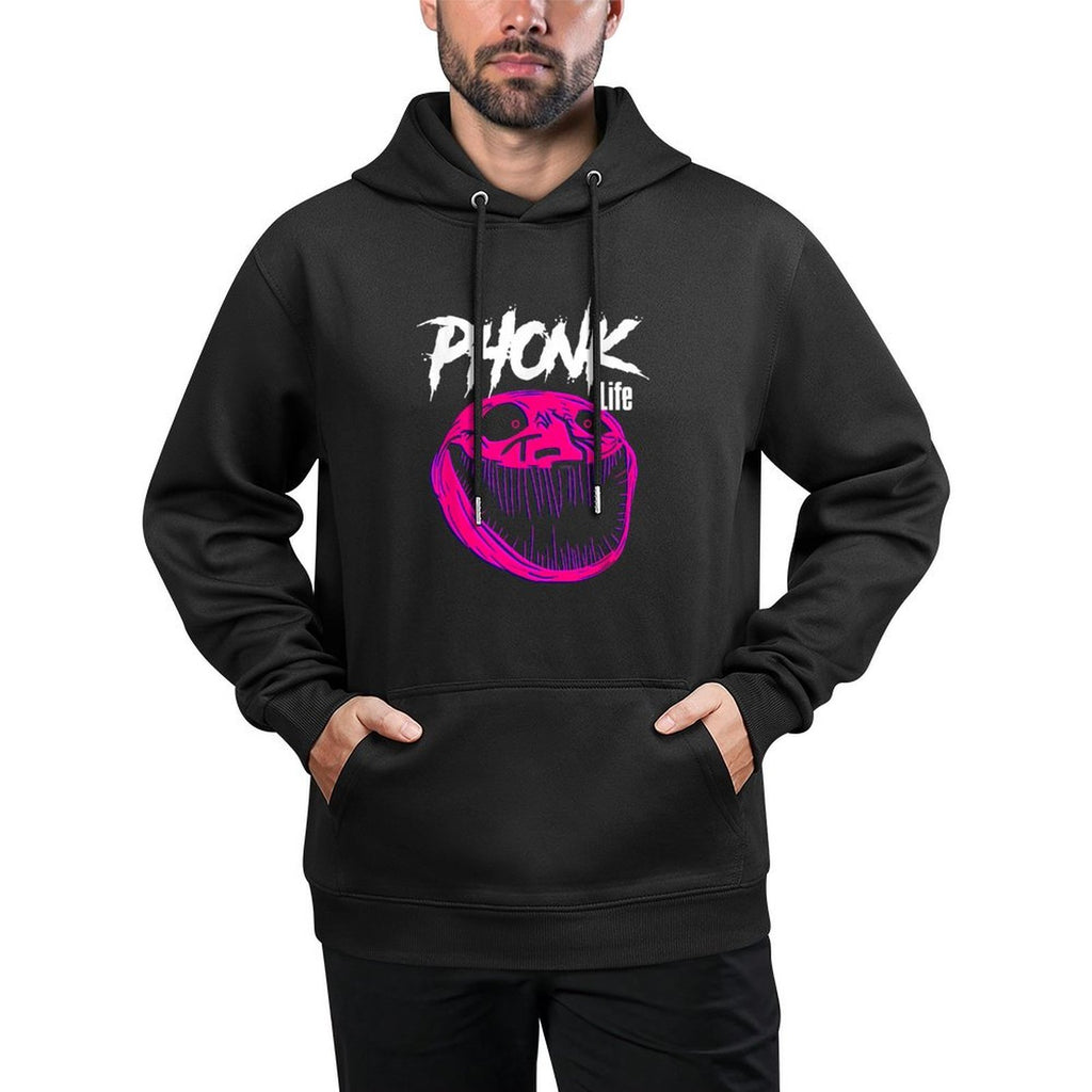 Meme Scary Troll Sigma Phonk Adjustable Hood Hoodie
