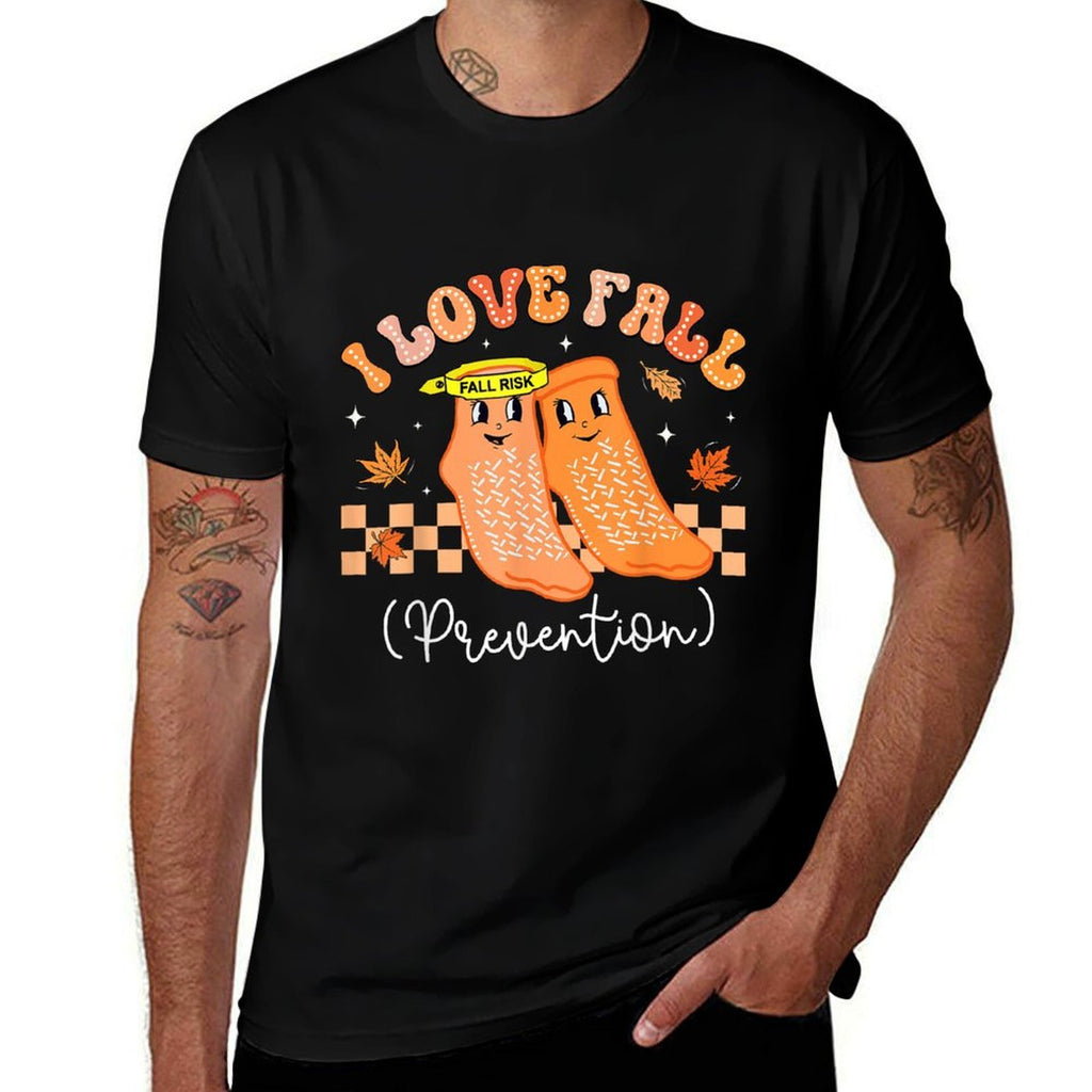 Groovy Retro I Love Fall Prevention Fall Physical Therapy  Odor-resistant T-Shirt