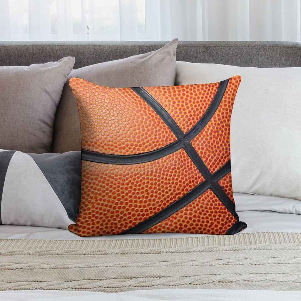 Basketball Throw Pillow Soft Multiple Sizes Throw Pillow