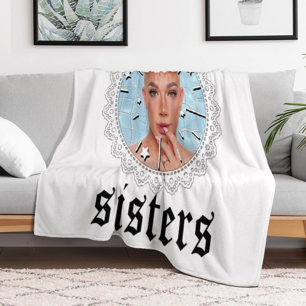 James Charles Sisters Easy Care Throw Blanket