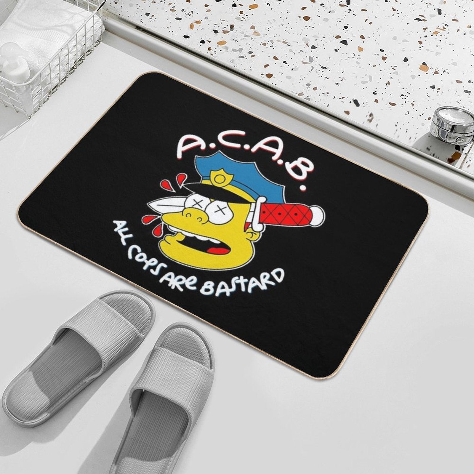 All Cops Are Bastards  Anti-Trip Bath Mat