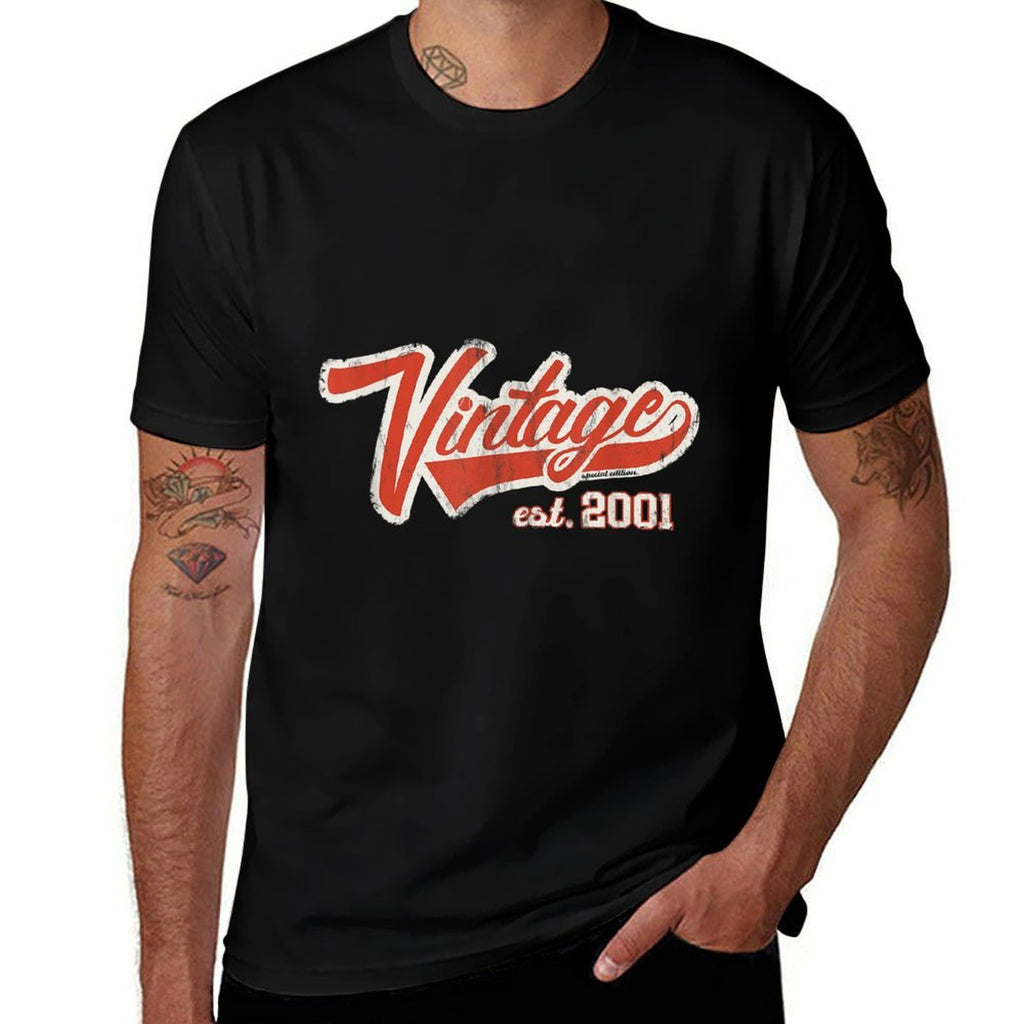 Vintage 2001 Special Edition Retro Baseball 21st Birthday  Durable T-Shirt