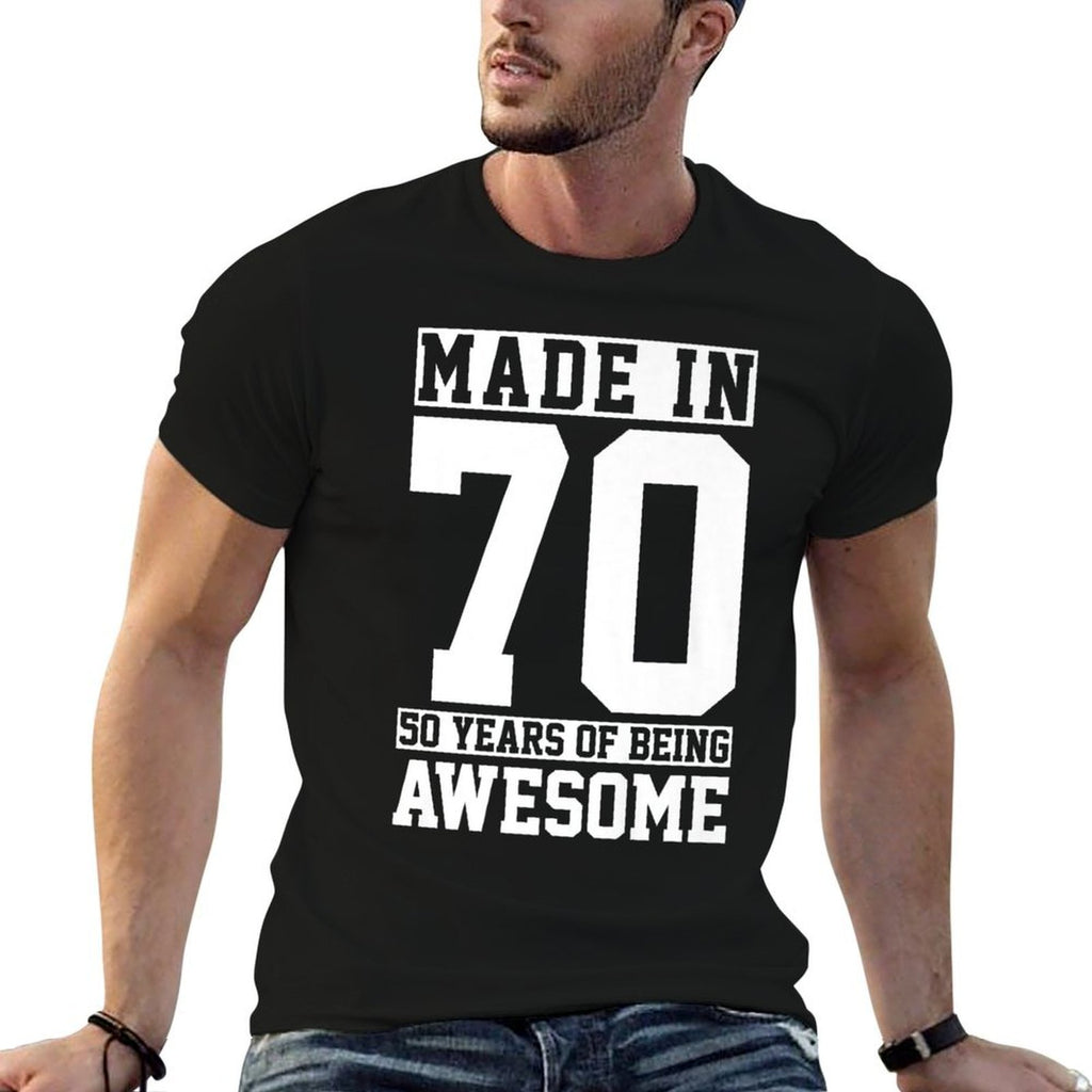 Made In 1970 Awesome Since Funny 50 Years 50th Birthday Gift Premium  Durable T-Shirt