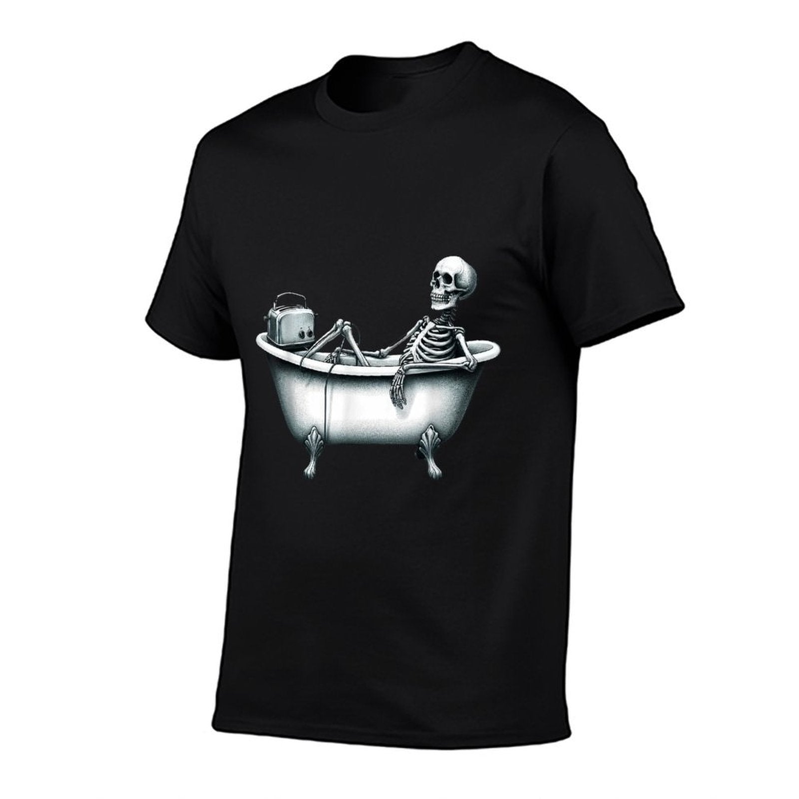 Relaxing Skeleton Enjoying Music And Bath Time Toaster  Soft T-Shirt