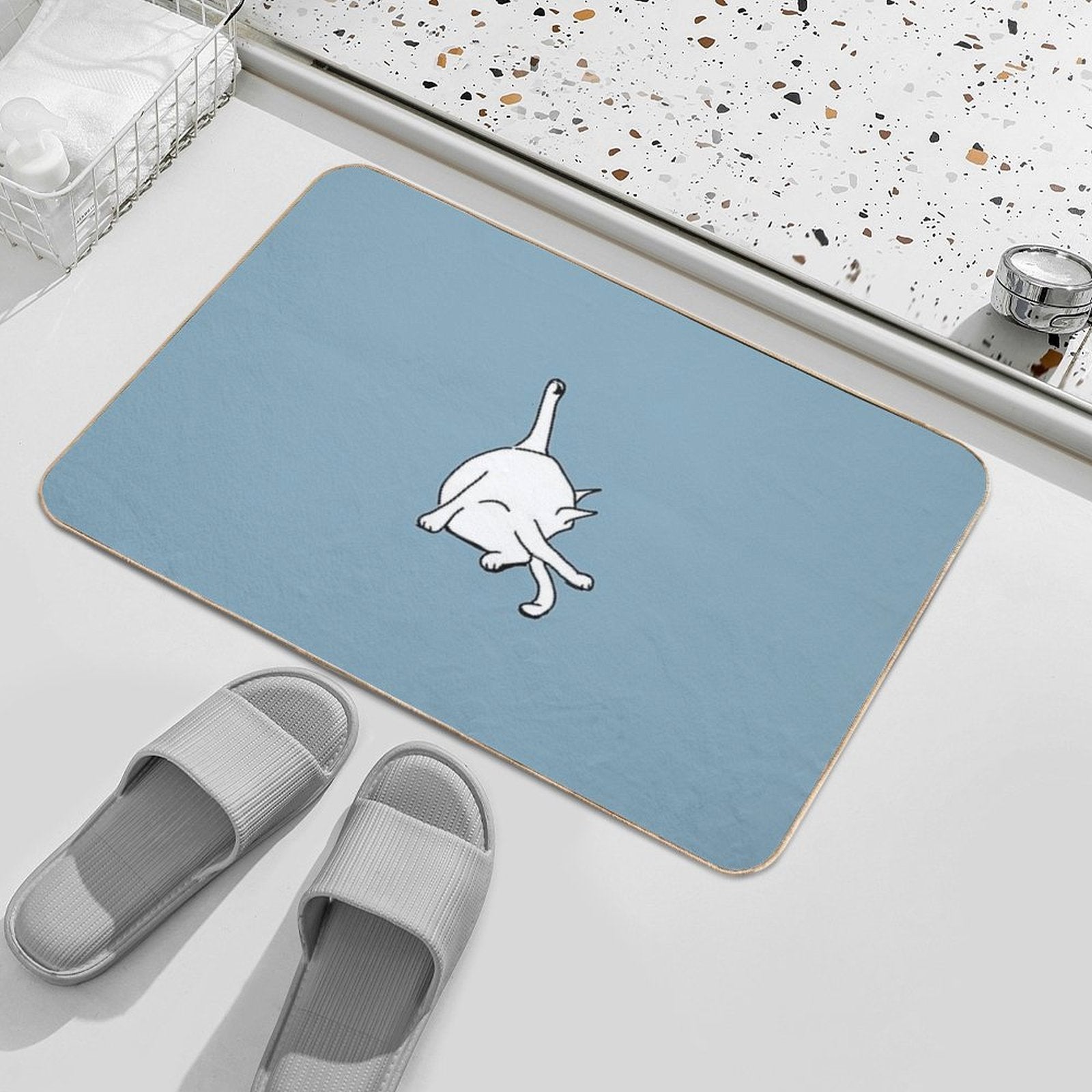 Cat Washing Bottom  Eco-Friendly Bath Mat