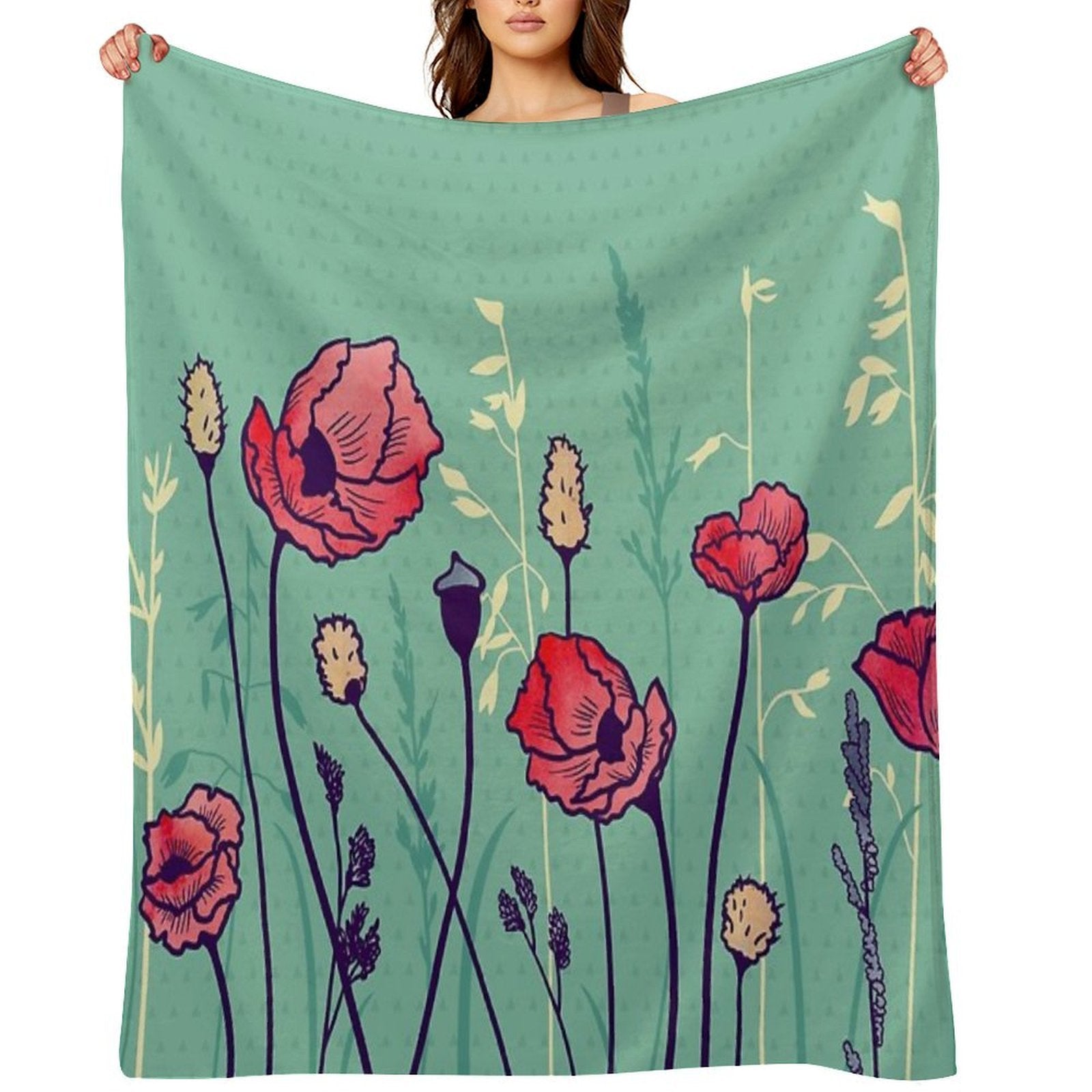 Summer Field Quick-dry Throw Blanket