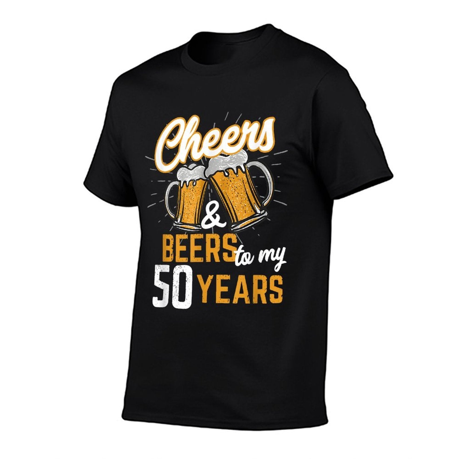 Cheers And Beers To My 50 Years, Funny 50th Birthday  Slim-fit Cut T-Shirt