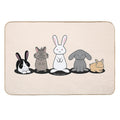 My Favorite Breed Is Rescued - Bunnies  Eco-Friendly Bath Mat