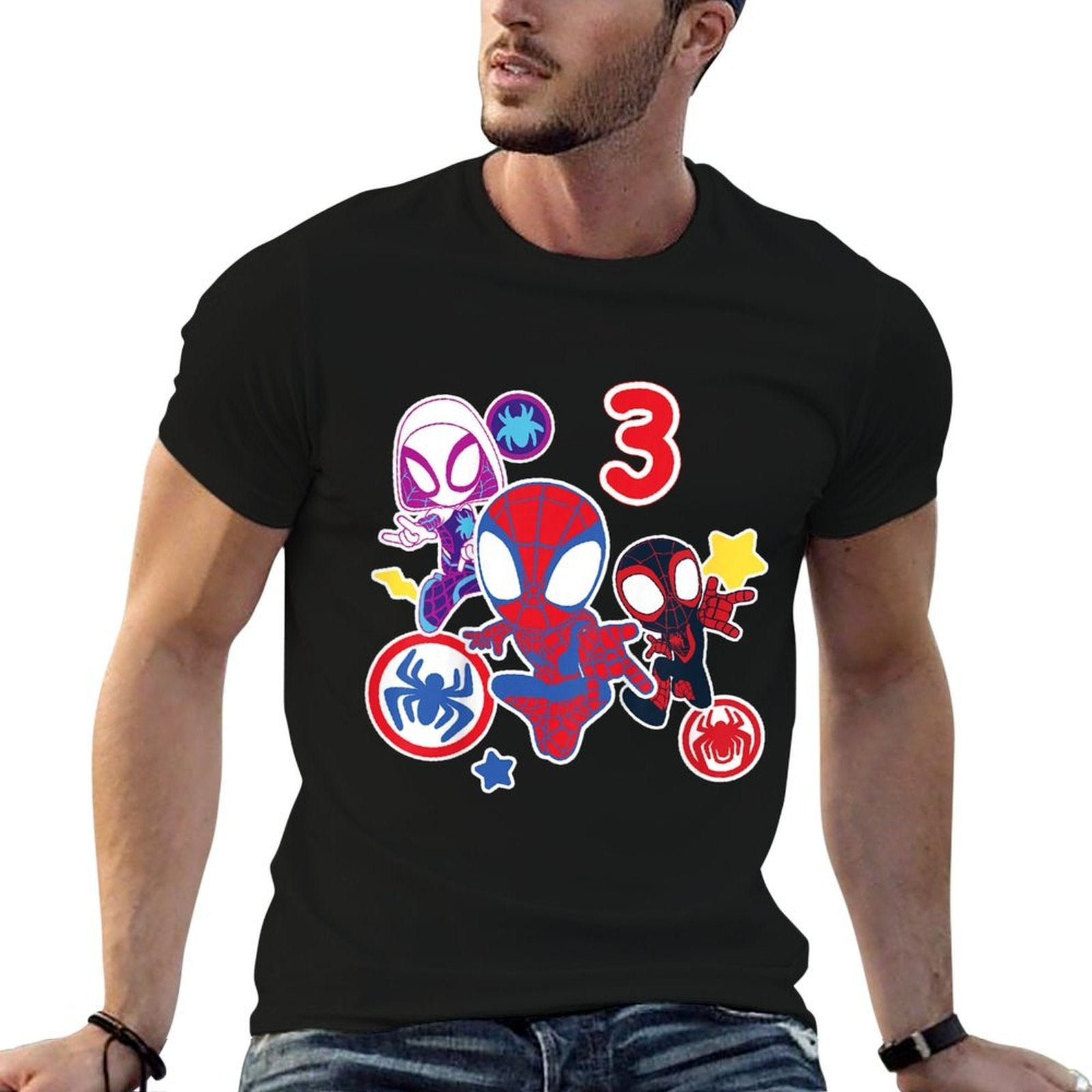Marvel Spidey And His Amazing Friends 3 Year Old Birthday  Trendy Pattern T-Shirt