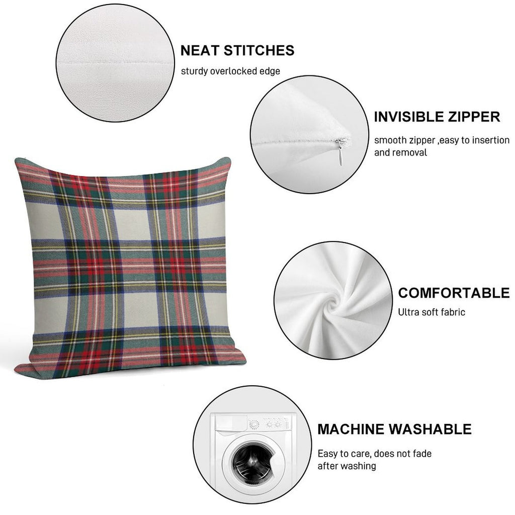 Stewart Dress Scottish Tartan Soft Anti-Pilling Throw Pillow