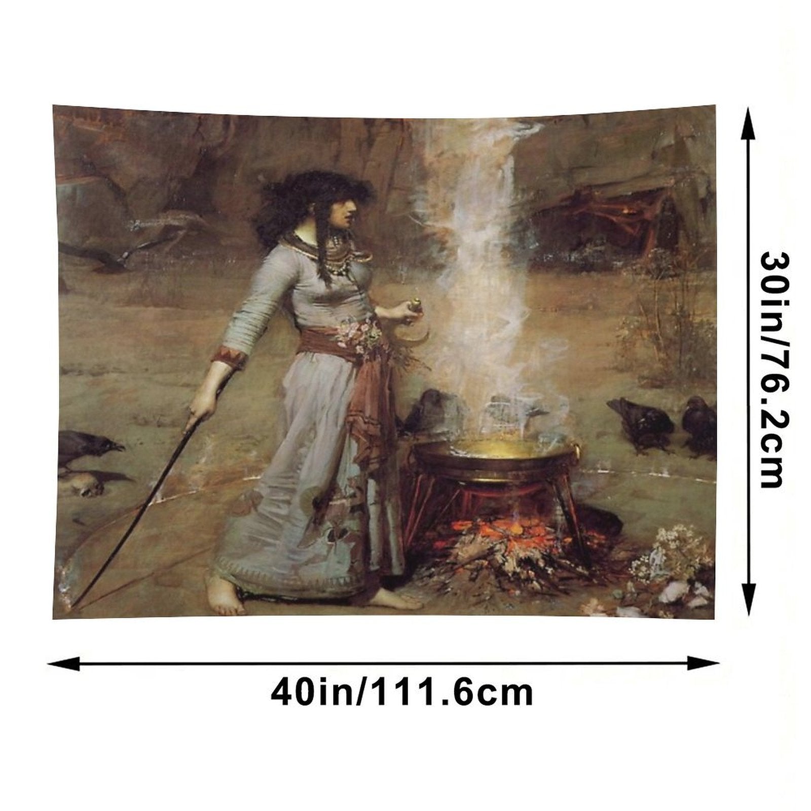 John William Waterhouse - The Magic Circle Tapestry