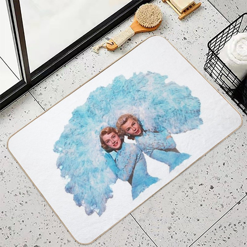 Sisters - Watercolor  Stain-Proof Bath Mat