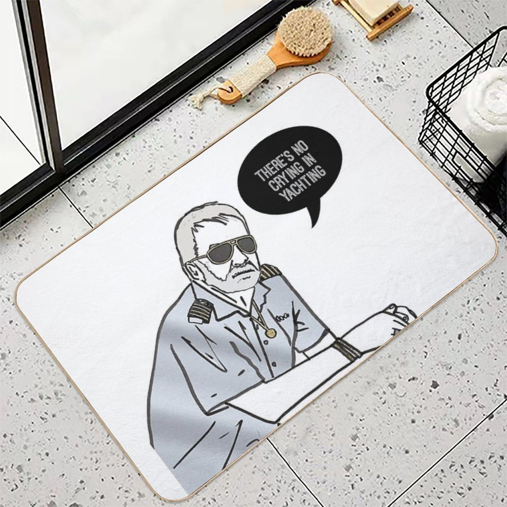 No Crying in Yachting  Non-Slip Bath Mat