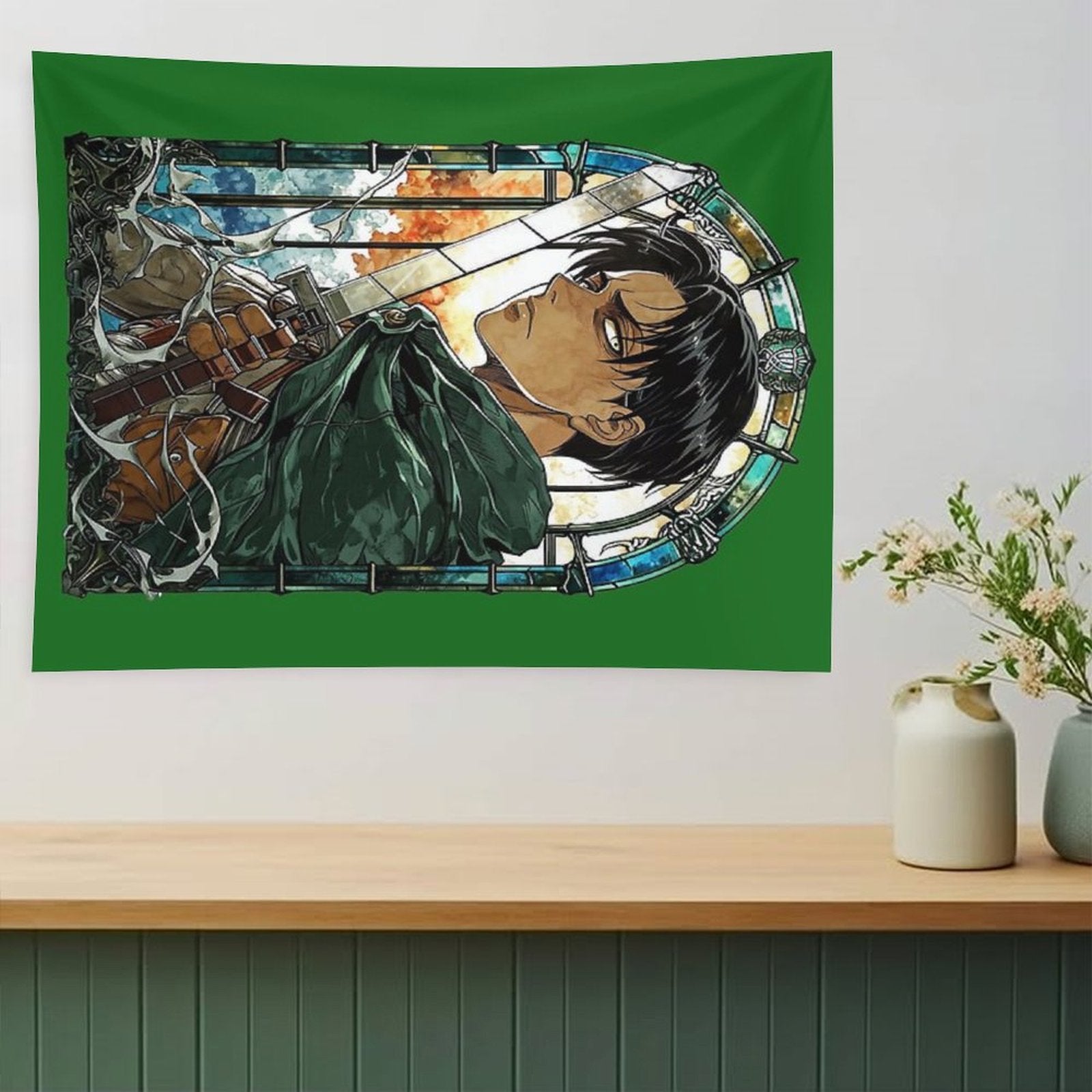 Scout Squad Leader Stained Glass Tapestry