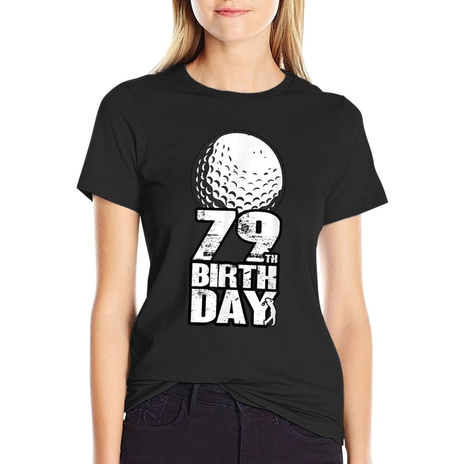 79 Years Old Golf Golfing Golfer 30th Birthday  Cotton T-Shirt