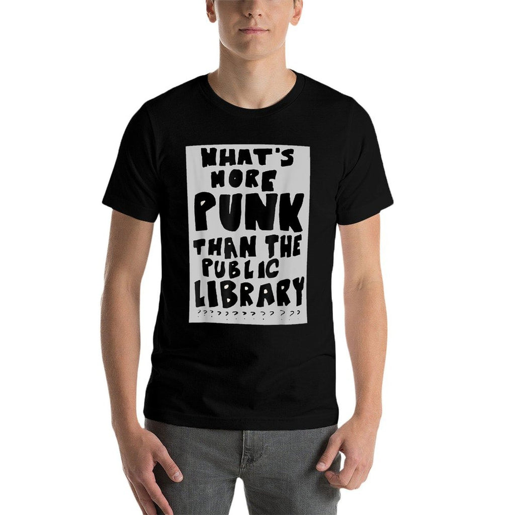 Whats More Punk Than The Public Library Funny Book Lover  Oversized Silhouette T-Shirt