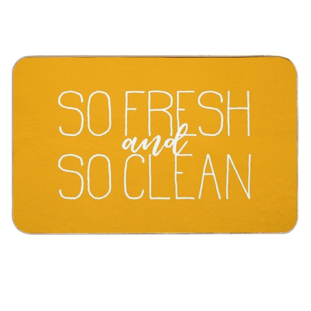 So Fresh And So Clean Yellow  Odorless Bath Mat