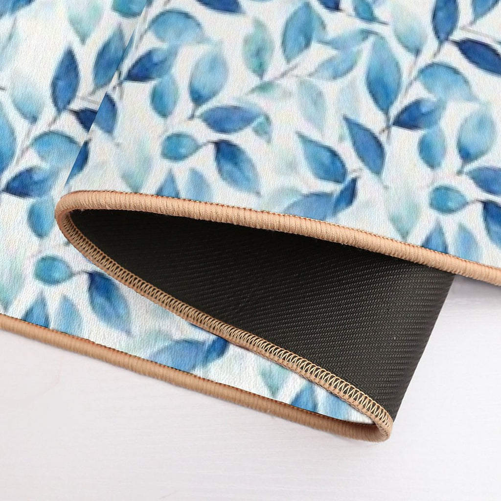 Floral Blue, Poetic Escape  Eco-Friendly Bath Mat
