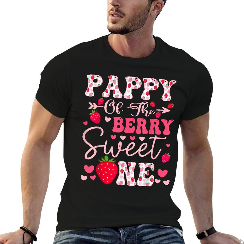 Pappy Of The Berry Sweet One Strawberry 1St Birthday  Affordable Price T-Shirt