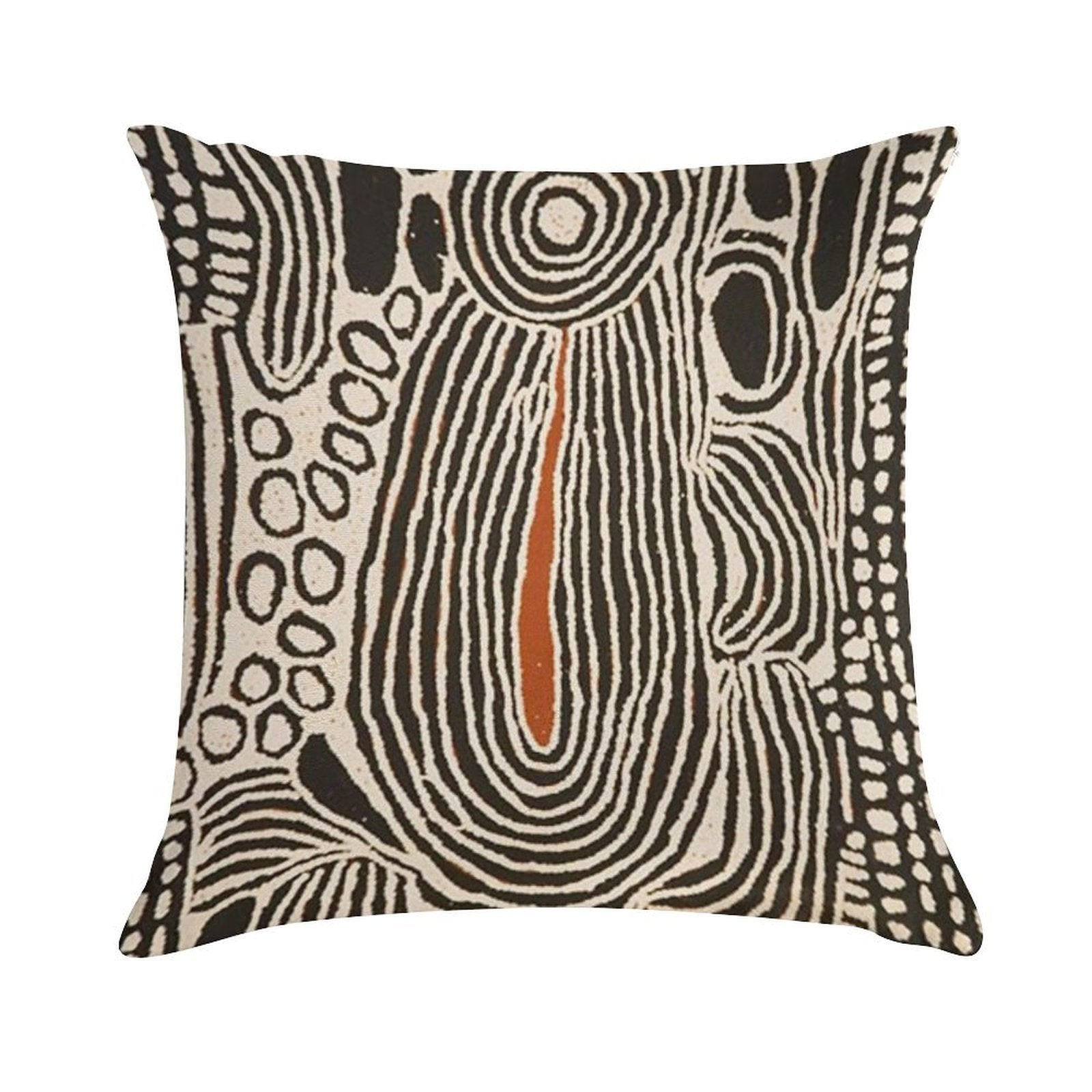 Australian Aboriginal Art Soft Ultra-Soft Texture Throw Pillow