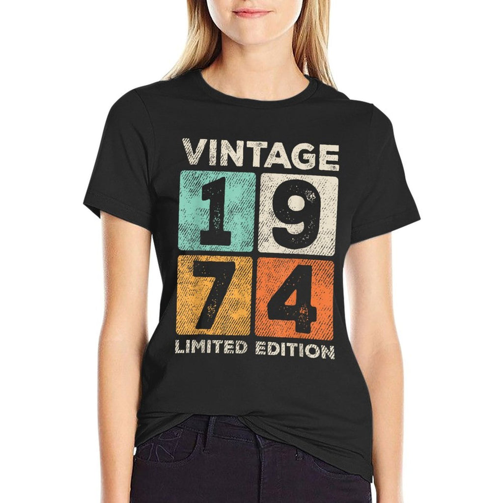Vintage 1974 Limited Edition 50th Birthday 50 Year Old Bday  Affordable Price T-Shirt