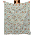 Guinea Pig And Capybara Tea Party Pattern, Bubu And Moonch Versatility Throw Blanket