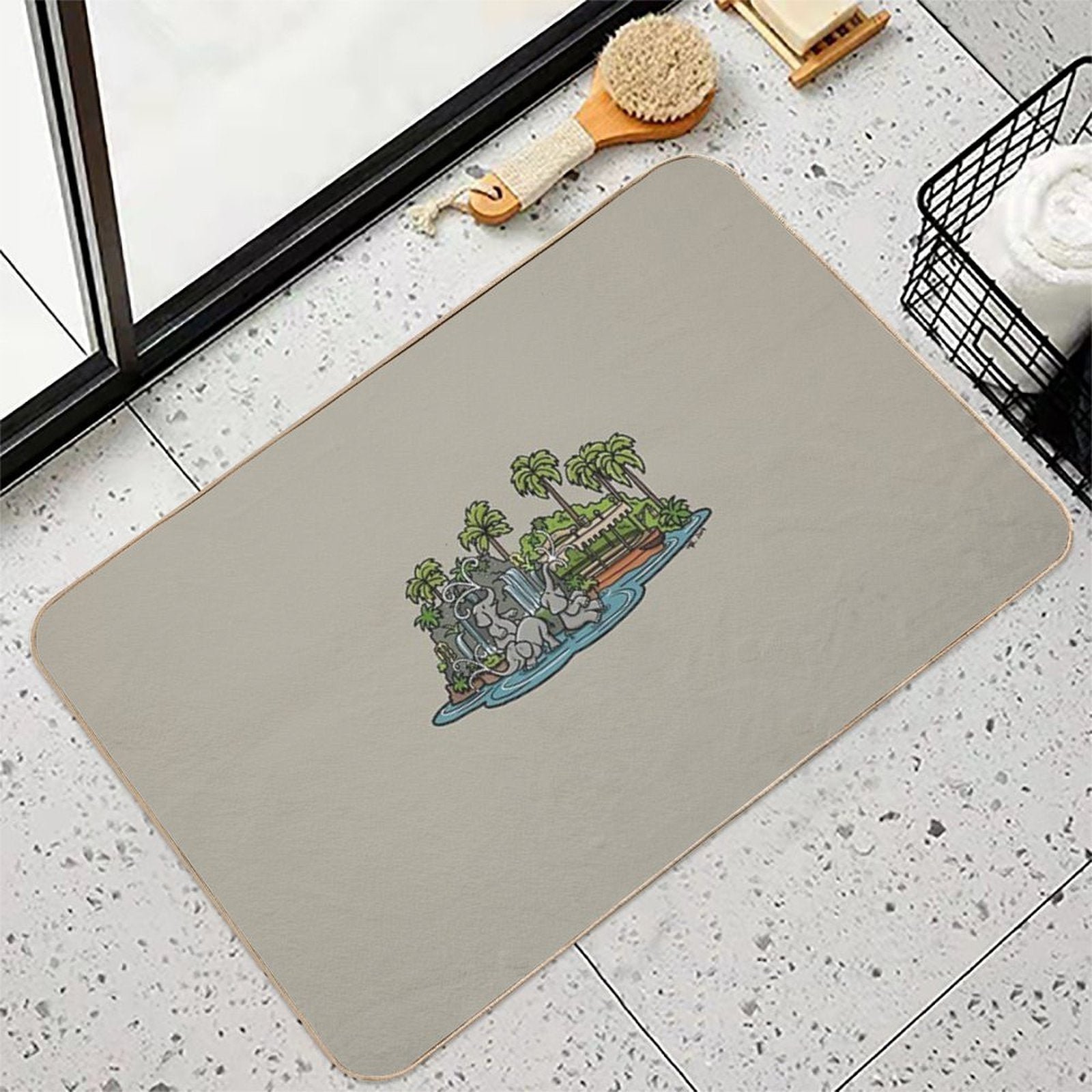Jungle  Easy Maintenance Bath Mat