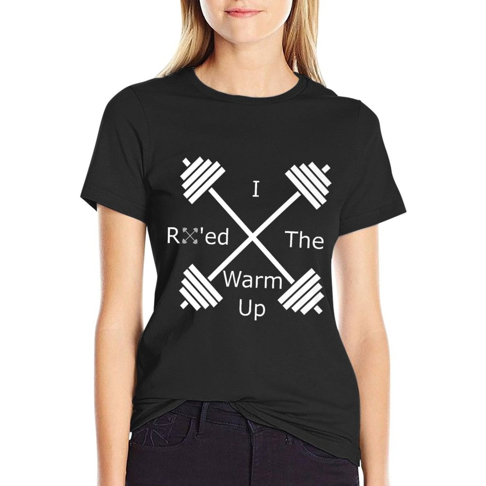 I RX Ed The Warm Up - WOD, Fitness  Sport (White)  Easy-care T-Shirt