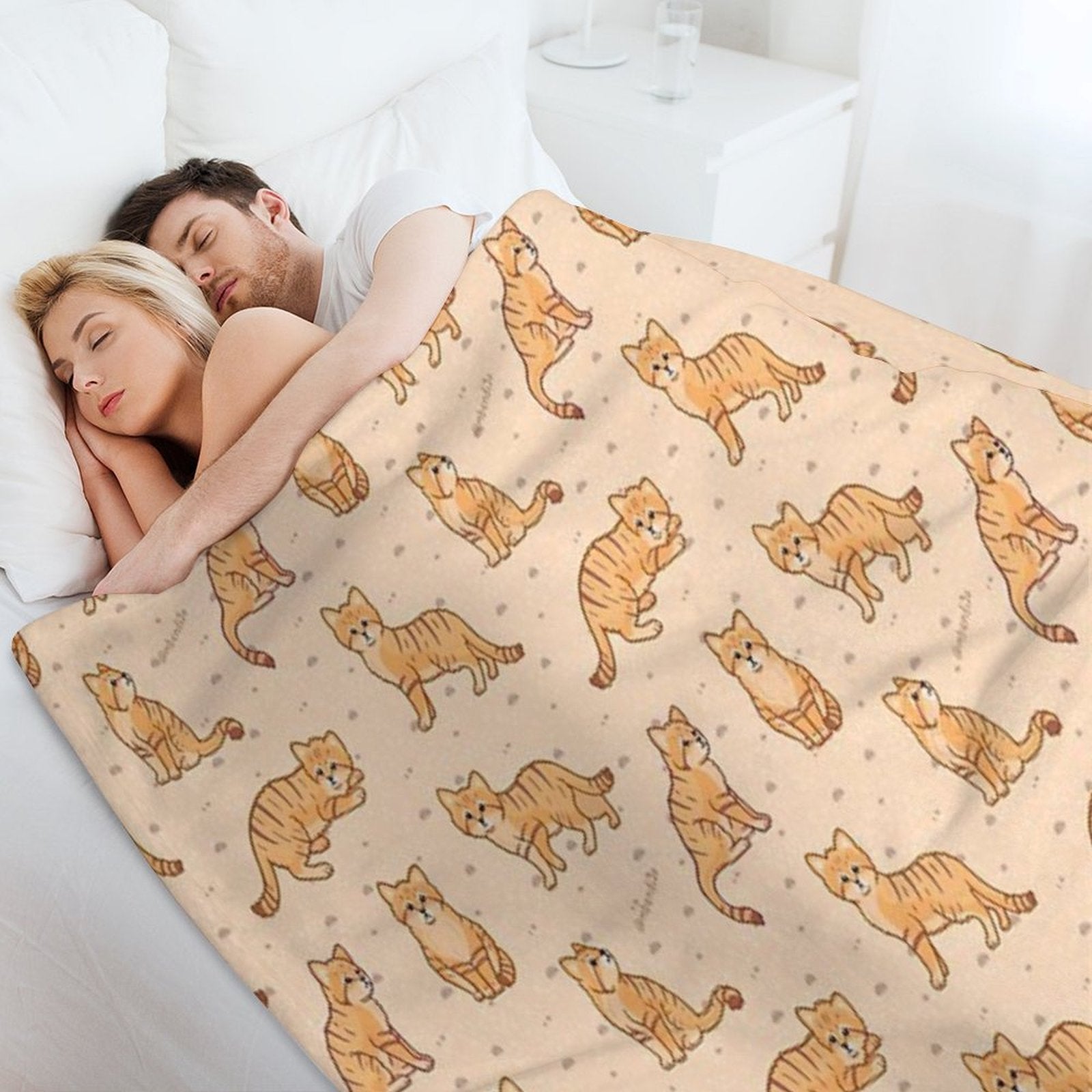 Sand Cats Travel-friendly Throw Blanket