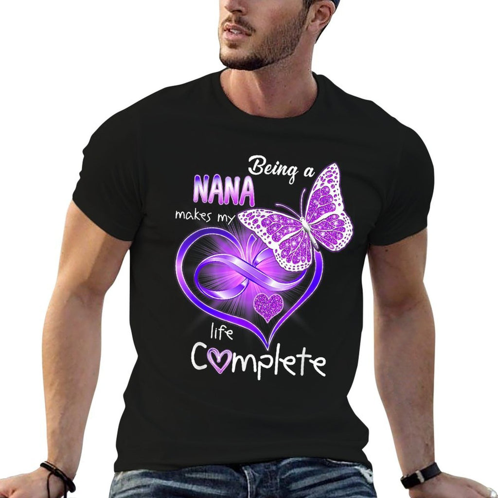 Being A Nana Makes My Life Complete  Eco-friendly Material T-Shirt