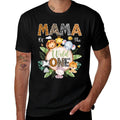 Mama Of The Wild One 1St Birthday Safari Jungle Animal  Durable T-Shirt