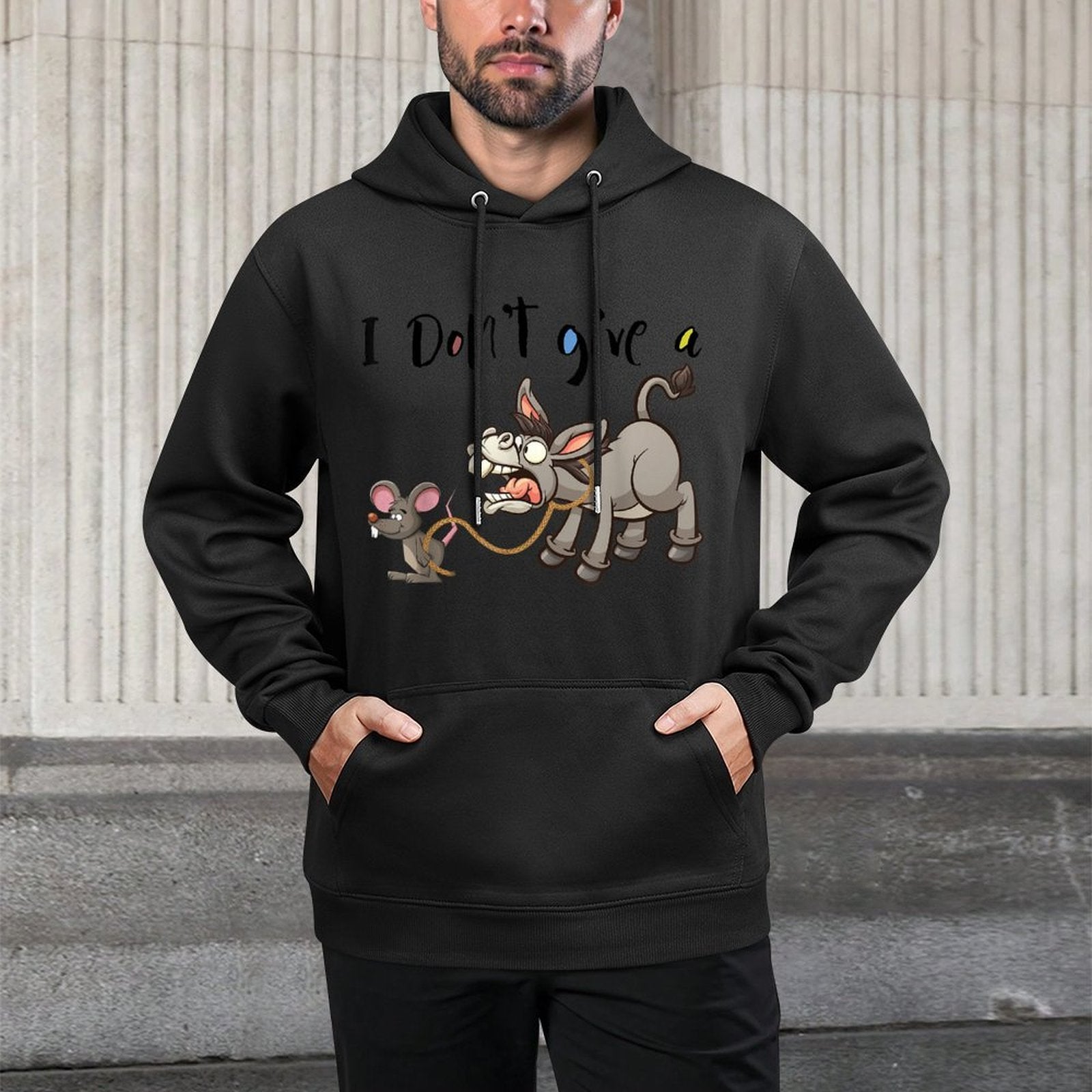 I Dont Give A Rats Ass Funny Joke Tshirt Moisture-Wicking Hoodie