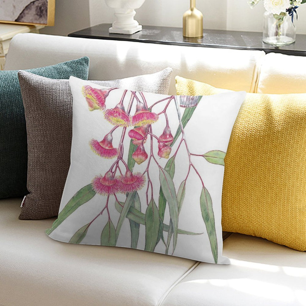 Eucalyptus Caesia Soft Short Plush Fabric Throw Pillow