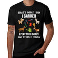 Thats What I Do I Garden I Play With Goats  Wrinkle-resistant T-Shirt