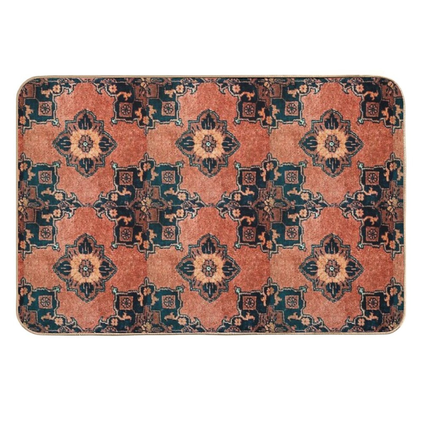 Oriental Turkish Antique Vintage Kilim Rug  Long-Lasting Bath Mat