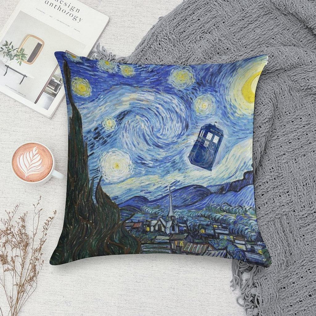 Vincent And The Doctor Soft Washable Throw Pillow