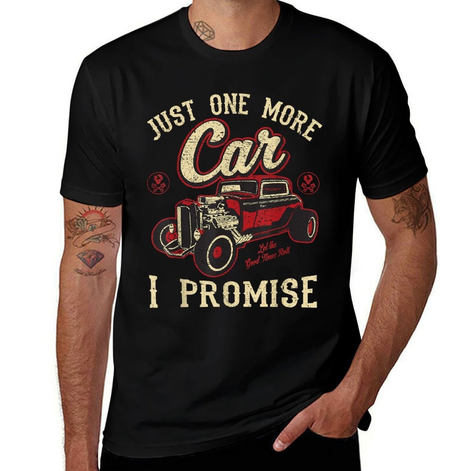 Classic Car Shirt Vintage Hot Rod Tee  Lightweight T-Shirt